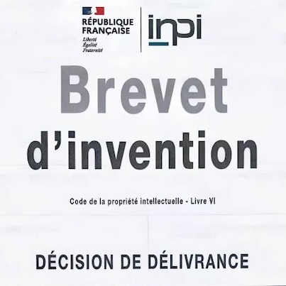 Header of a French patent grant